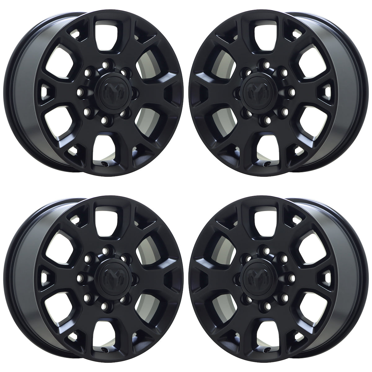 18" Dodge Ram 2500-3500 Truck Satin Black wheels rims Factory OEM set 2693